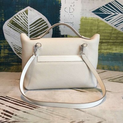 Hermes 24/24 29 Bag In White Clemence Calfskin