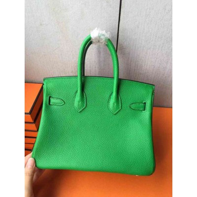 Hermes Birkin 25 Handmade Bag In Bambou Clemence Leather