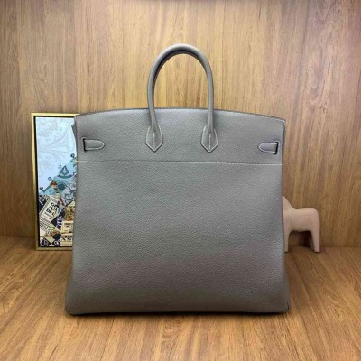 Hermes Birkin HAC 50 Handmade Bag in Taupe Clemence Leather