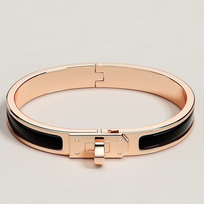 Hermes Black Mini Clic Kelly Bracelet