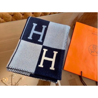 Hermes Blue Avalon III Throw Blanket