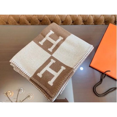 Hermes Camel Avalon Throw Blanket