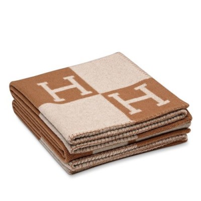 Hermes Camel Avalon Throw Blanket