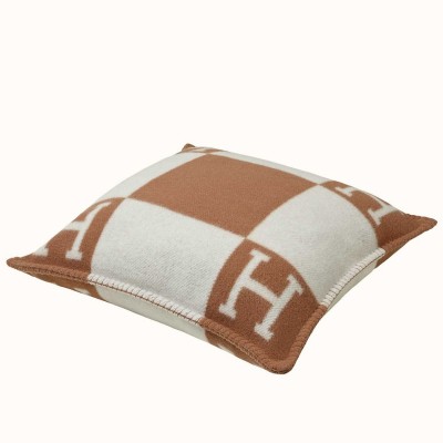 Hermes Camel Small Avalon Pillow