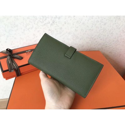 Hermes Canopee Clemence Bearn Gusset Wallet