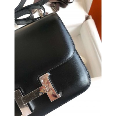 Hermes Constance 18 Handmade Bag In Black Box Calf Leather