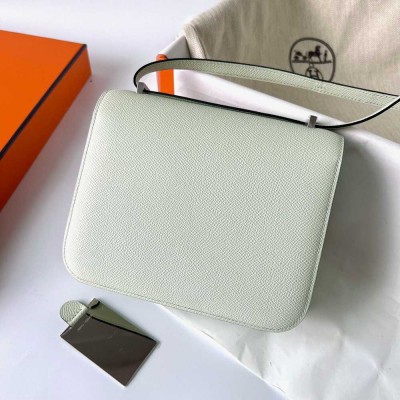 Hermes Constance 24 Handmade Bag In Vert Fizz Epsom Calfskin