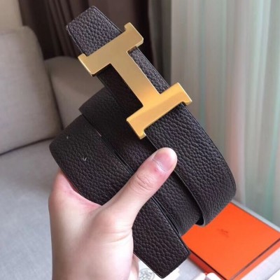 Hermes Constance Belt Buckle & Cafe Clemence 38 MM Strap