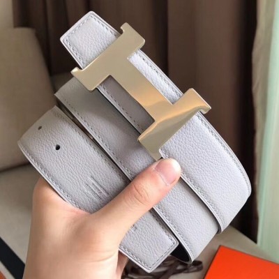 Hermes Constance Belt Buckle & Perle Clemence 38 MM Strap