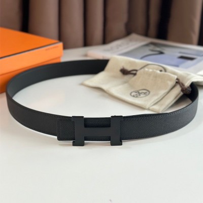 Hermes Constance Reversible Belt 32MM in Epsom Leather with Black Buckle