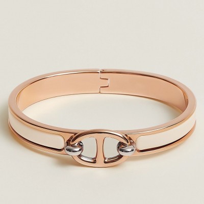 Hermes Creme Mini Clic Chaine d Ancre Bracelet