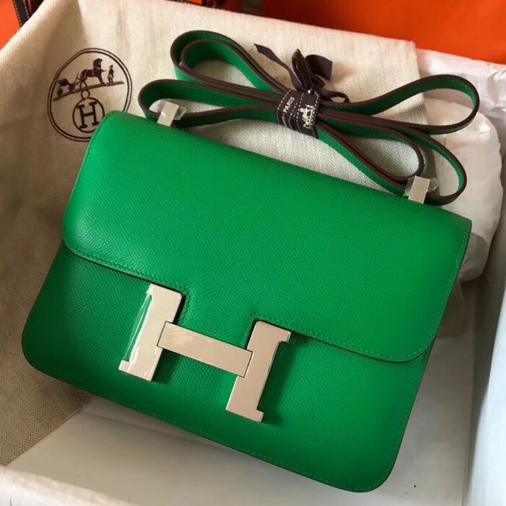 Hermes Constance 24 Handmade Bag In Bambou Epsom Leather