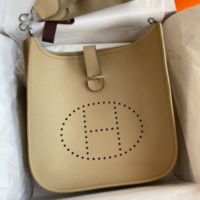 Hermes Evelyne III PM 29 Handmade Bag in Trench Clemence Leather