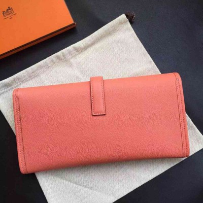 Hermes Jige Elan 29 Clutch Bag In Flamingo Epsom Calfskin