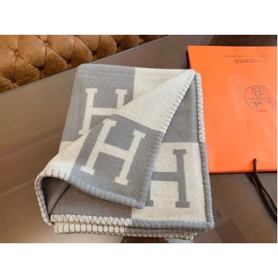 Hermes Grey Avalon Throw Blanket