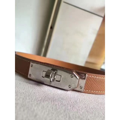 Hermes Kelly 18 Belt In Gold Epsom Leather