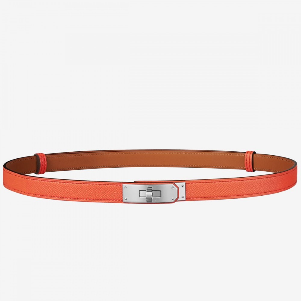 Hermes Kelly 18 Belt In Orange Epsom Leather