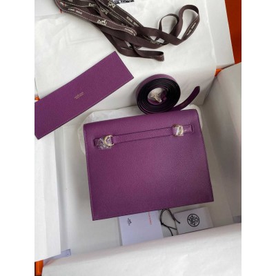 Hermes Kelly Danse II Bag In Anemone Evercolor Calfskin