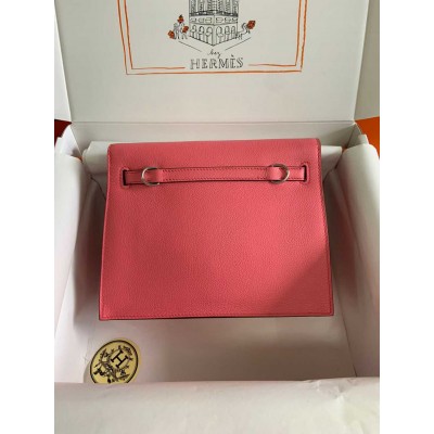 Hermes Kelly Danse II Bag In Rose Lipstick Evercolor Calfskin