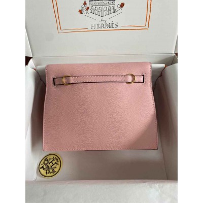 Hermes Kelly Danse II Bag In Rose Sakura Evercolor Calfskin