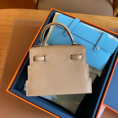 Hermes Kelly Doll Picto Bag in Chai Epsom Calfskin