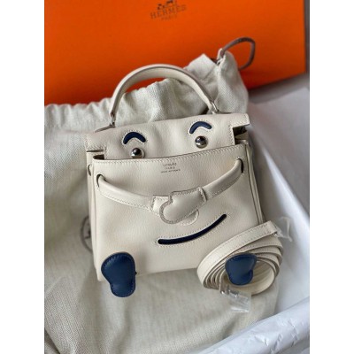 Hermes Kelly Doll Quelle Idole Bag in Craie Swift Calfskin