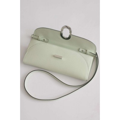 Hermes Maillon To Go Wallet in Vert Fizz Epsom Calfskin