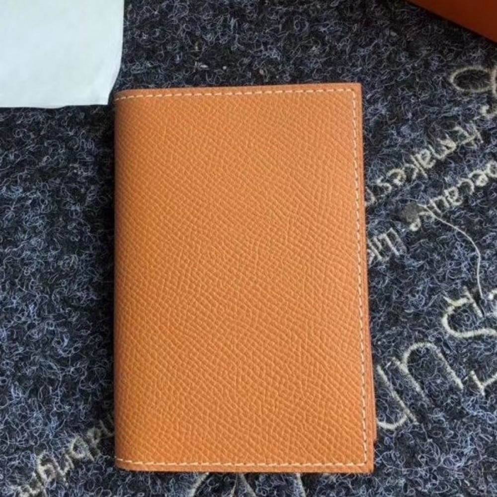 Hermes MC2 Euclide Card Holder In Gold Epsom Leather