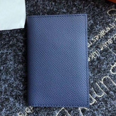 Hermes MC2 Euclide Card Holder In Sapphire Epsom Leather