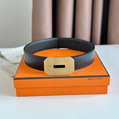 Hermes Neo Reversible Belt 32MM in Black Clemence Leather