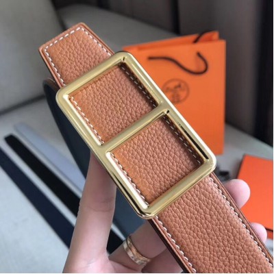 Hermes Officier Belt Buckle & Brown 38MM Strap