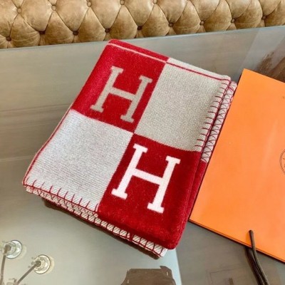 Hermes Red Avalon III Throw Blanket