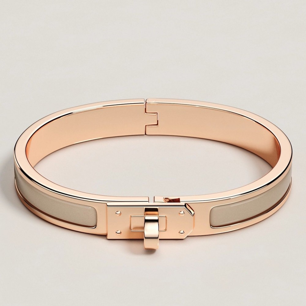 Hermes Sand Mini Clic Kelly Bracelet